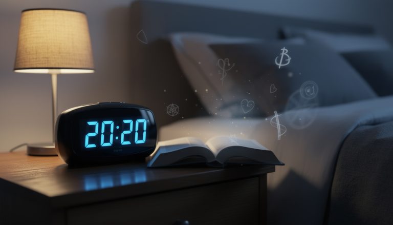découvrez la signification de l'heure miroir 20h20 et les messages cachés qu'elle révèle, notamment en lien avec le sommeil et vos rêves.