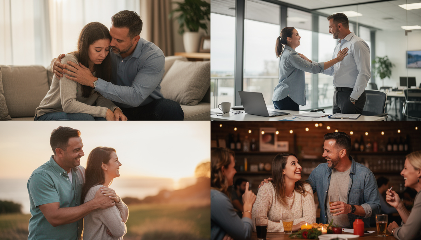 découvrez la signification de toucher l'épaule d'une femme selon le contexte : gestes d'affection, de soutien, ou autres intentions dans diverses situations.
